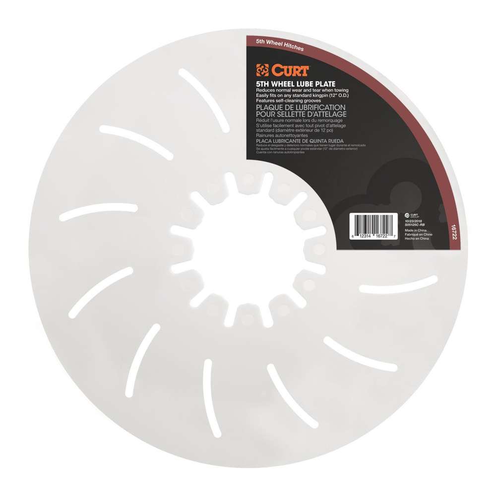12" 5TH WHEEL LUBE PLATE #16722