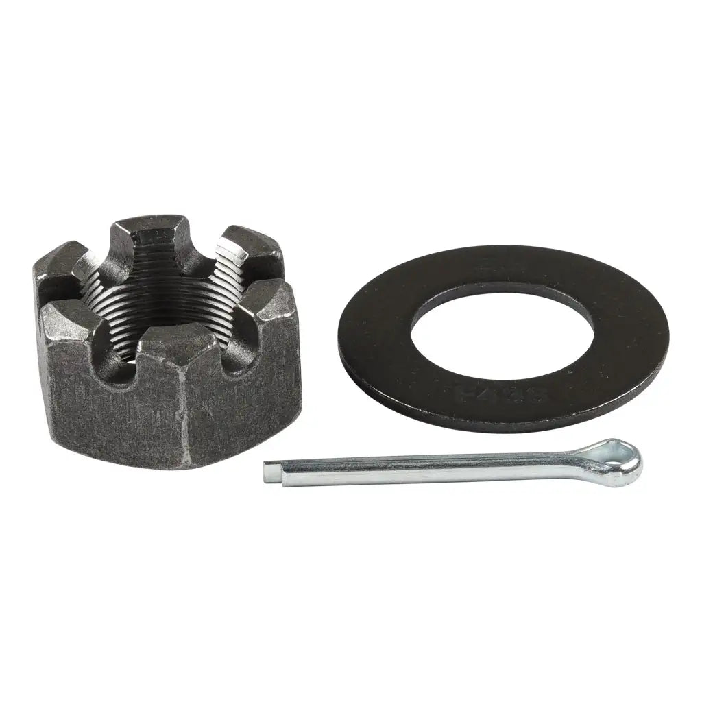 Spindle Nut Kit, 12,000-16,000-lb. Axles, 1-3/4"-12 Thread Size, Round Washer #34022