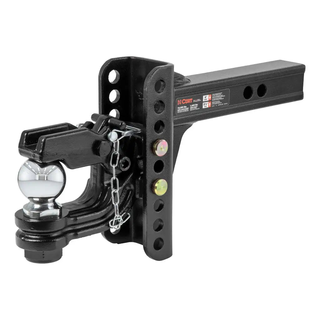 CHANNEL MOUNT WITH 2-5/16" BALL & PINTLE (2" SHANK, 13,000 LBS.) #45907