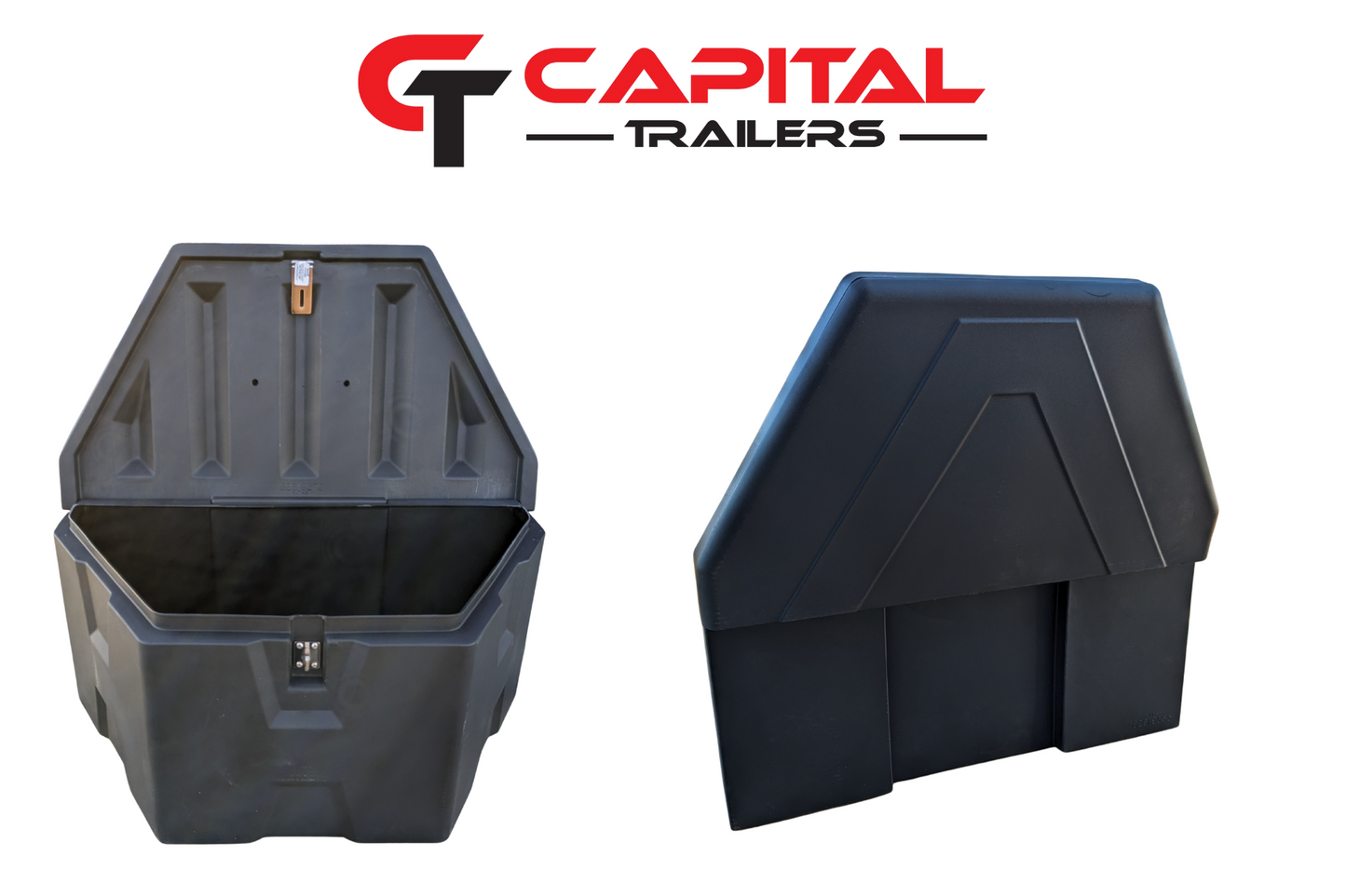 BLACK POLY TRAILER TONGUE TRUCK TOOL BOX
