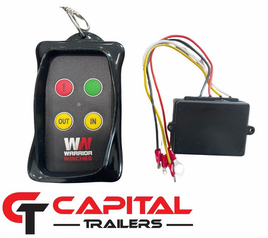 Wireless remote for Warrior winch includes receiver  #EWX124-CAD