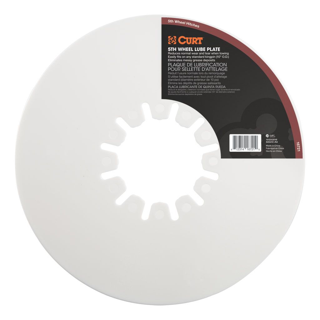 Hitch, 10" 5th Wheel Lube Plate #16721