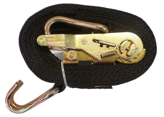 Strap, 1 x 20' Ratchet Strap w/ HD J Hook #RS1200101I