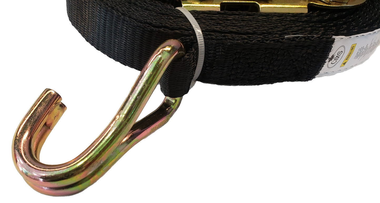 Strap, 1 x 20' Ratchet Strap w/ HD J Hook #RS1200101I