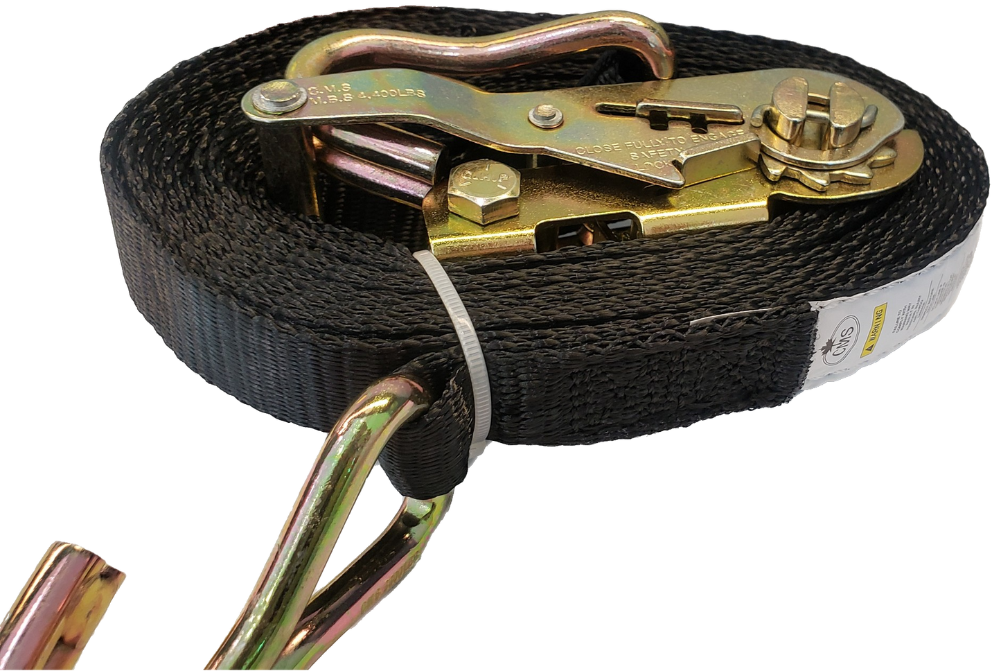 Strap, 1 x 20' Ratchet Strap w/ HD J Hook #RS1200101I