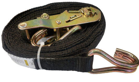 Strap, 1" X 12' Ratchet Strap w/ HD J Hook #RS1120101I