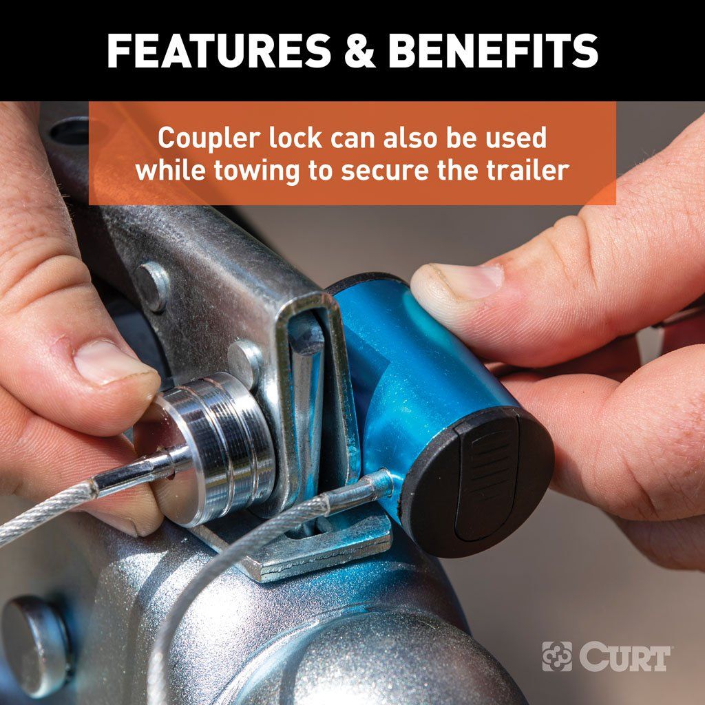 Lock, Universal Tri-Ball Trailer Coupler Lock #23082