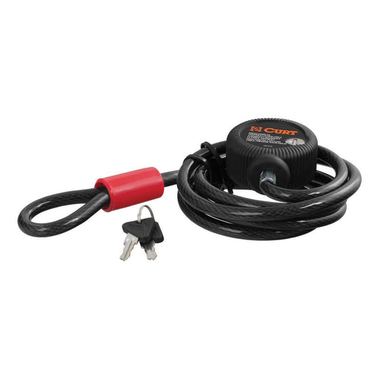 Lock, Multi-Use Cable (6' X 3/8" Cable, Vinyl-Coated Braided Steel) #23666