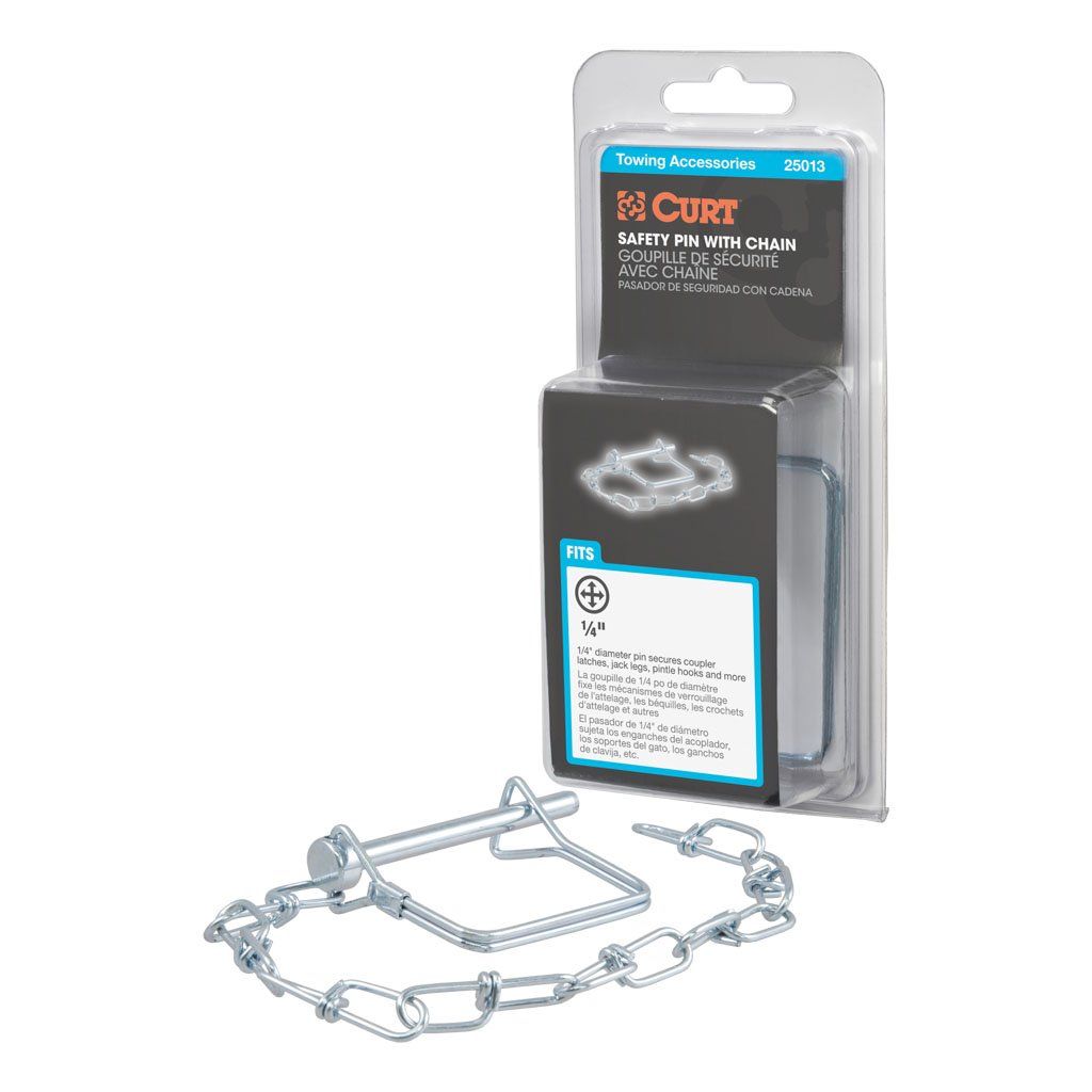 Chain, 1/4" Safety Pin With 12" Chain #25013