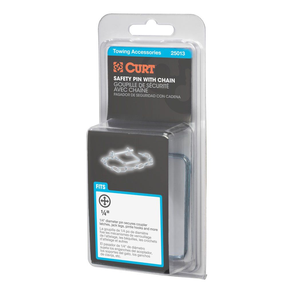 Chain, 1/4" Safety Pin With 12" Chain #25013
