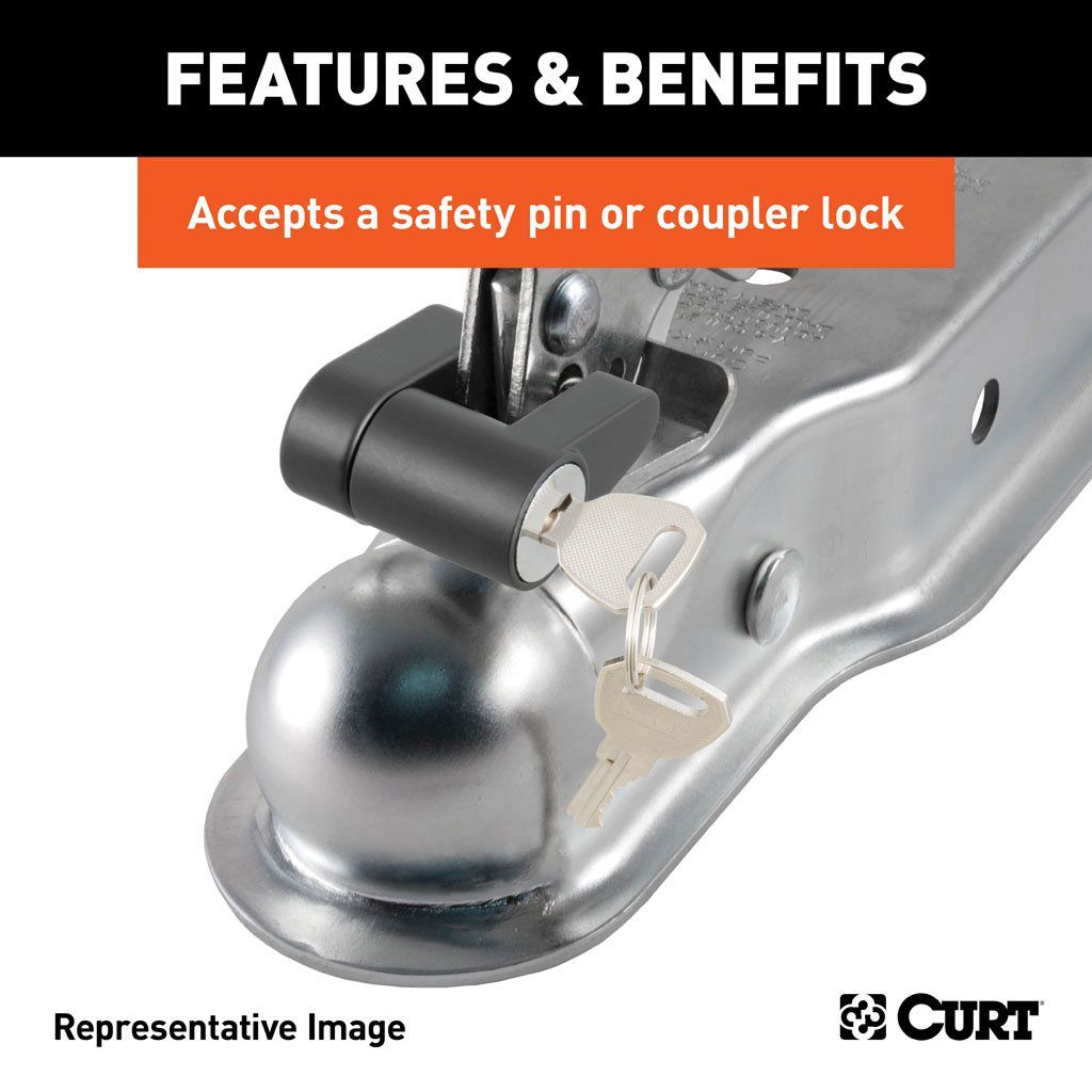 Tongue, 2" Straight- Tongue Coupler With Posi-Lock (3" Channel 5,000lb ) #25100