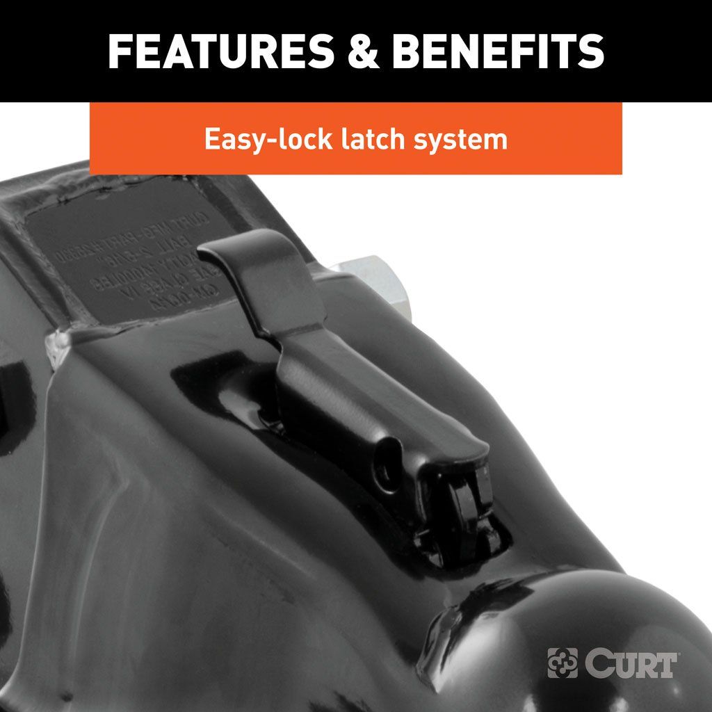 Coupler, 2-5/16" Channel-Mount Coupler With Easy-Lock(14,000 LBS, BLACK) #25330