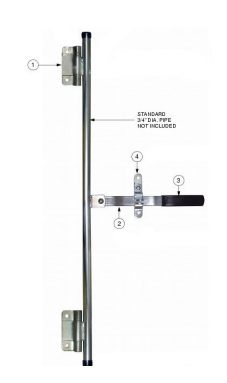 Barlock, Heavy Duty Trailer Handle Replacement #33-25302