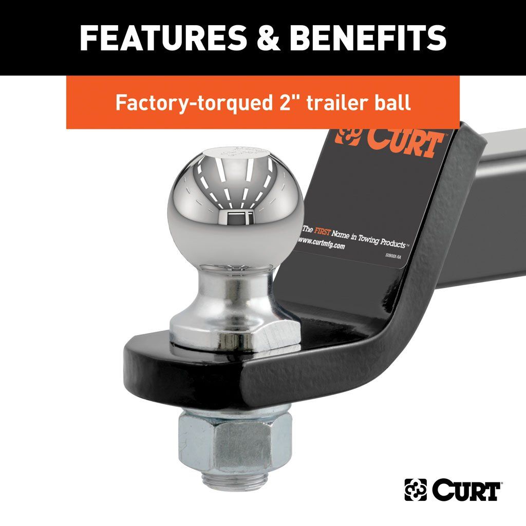 Loaded Ball Mount With 2" Ball (2" Shank, 7,500 LBS., 2" Drop) #45036