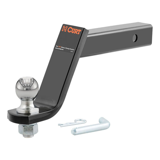 Ball Mount, Loaded With 2" Ball (2" Shank, 7500lbs, 6" Drop)#45064