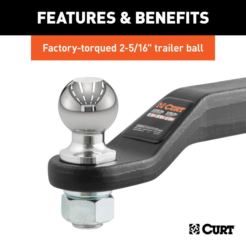 Ball Mount, 2-5/16" Loaded Forged Ball Mount 92" Shank, 2" Drop) #45331