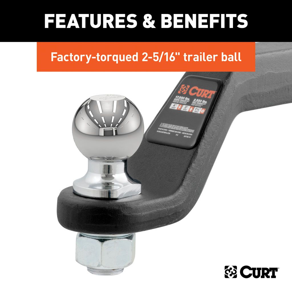 Ball Mount, 2-5/16" Loaded Ball Mount (2" Shank, 4" Drop) #45332