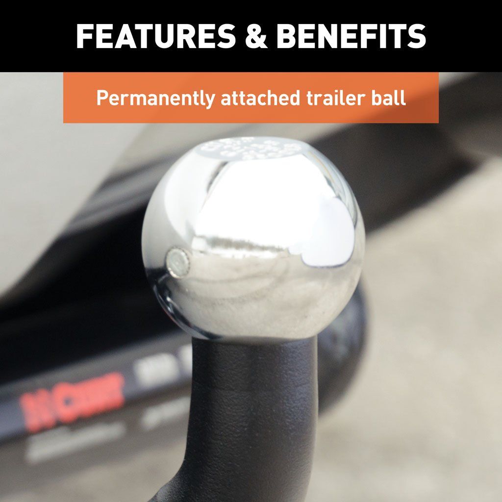 Euro Mount 2" Ball, 1-1/4" Shank, 3500lbs -3/4 High #45582