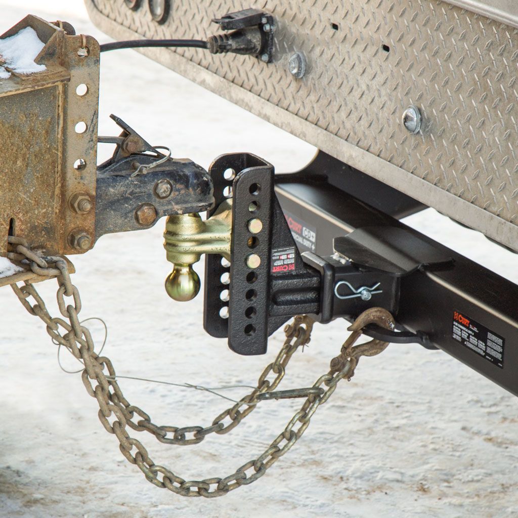Ball Mount, Adjustable Channel Mount With Dual Ball(2-1/2" Shank, 20,000 LBS., 6" Drop) #45902