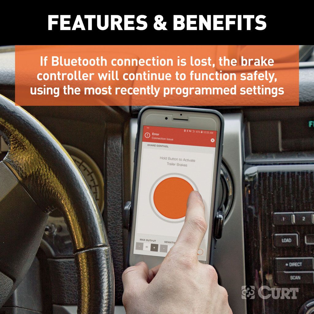 Plug, Echo Mobile Trailer Brake Controller 7-Way Bluetooth, Smartphone Connection #51180