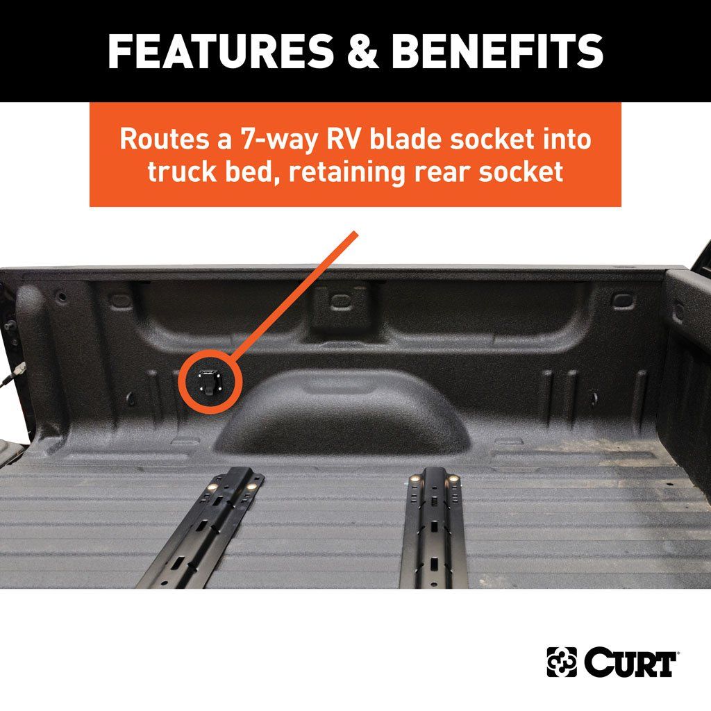 Plug/Electrical, 7' Custom Wiring Extension Harness (Adds-7 Way RV Blade To Truck Bed, Packaged) #56070