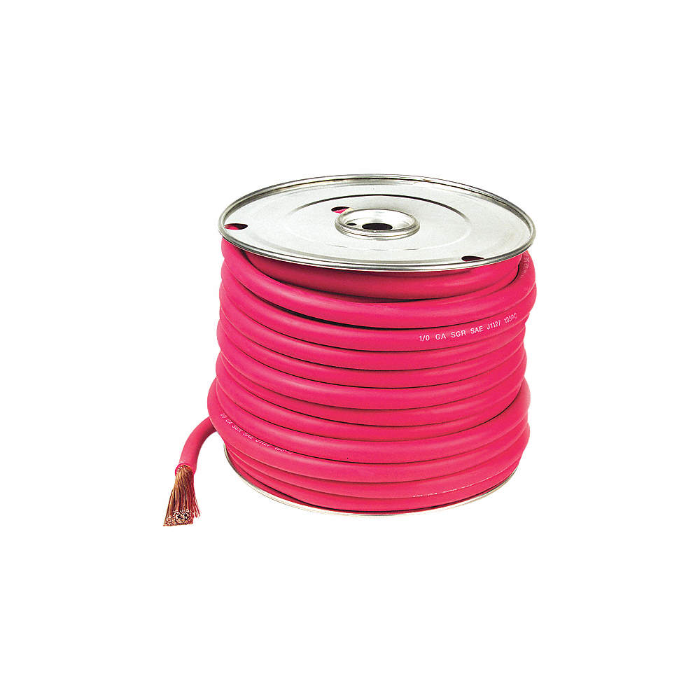 Cable, 2 Ga Red Battery Cable (Sold by Foot) #BAT-2-RE