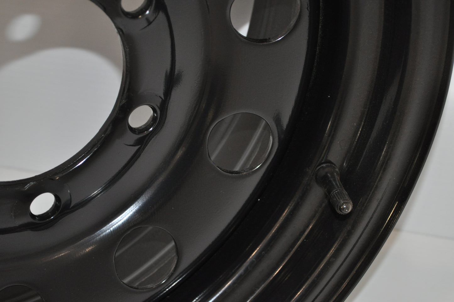 Wheel, 15" Steel Mod Black 6 Hole Rim 6 x 5.5" #SMB15X6R