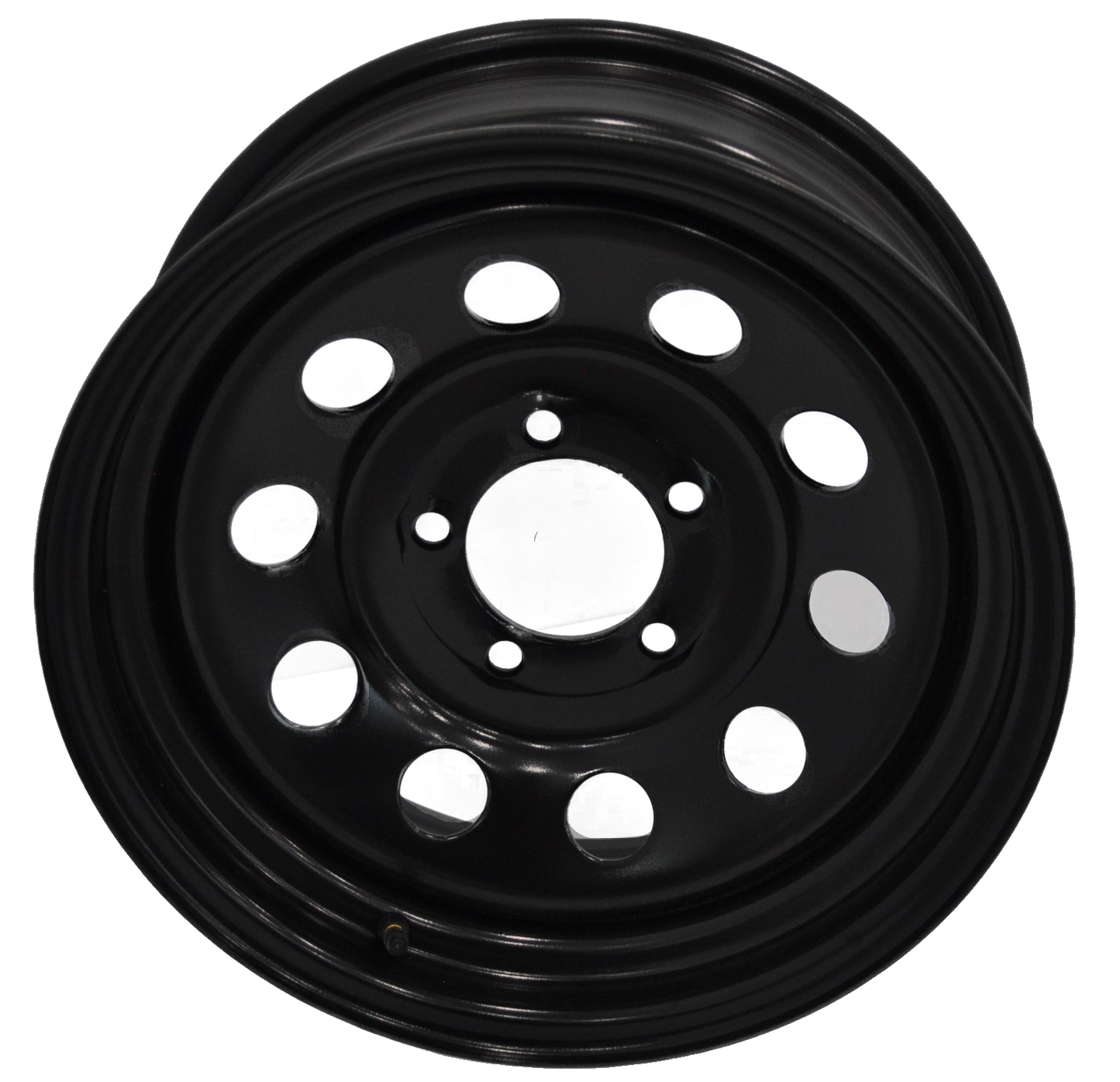 Wheel, 15" Steel Mod Black 5 Hole Rim 5 On 4-1/2" #SMB15X5R