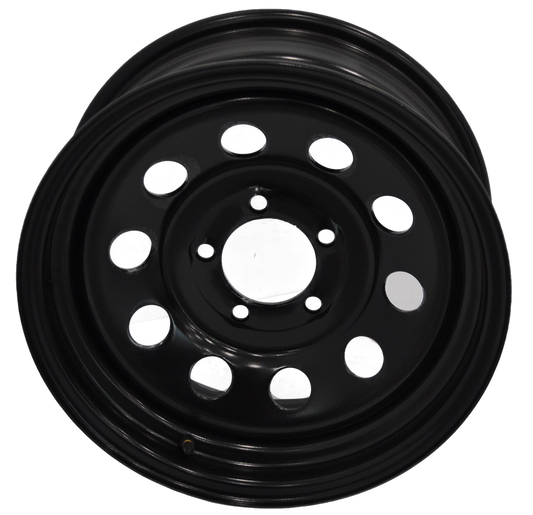 Wheel, 15" Steel Mod Black 5 Hole Rim 5 On 4-1/2" #SMB15X5R