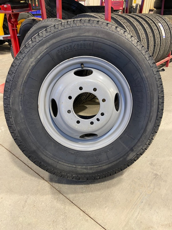 Tire/Wheel, ST235/80R16 10 PLY TIRE W/DUAL RIM w/Tire Fee $4
