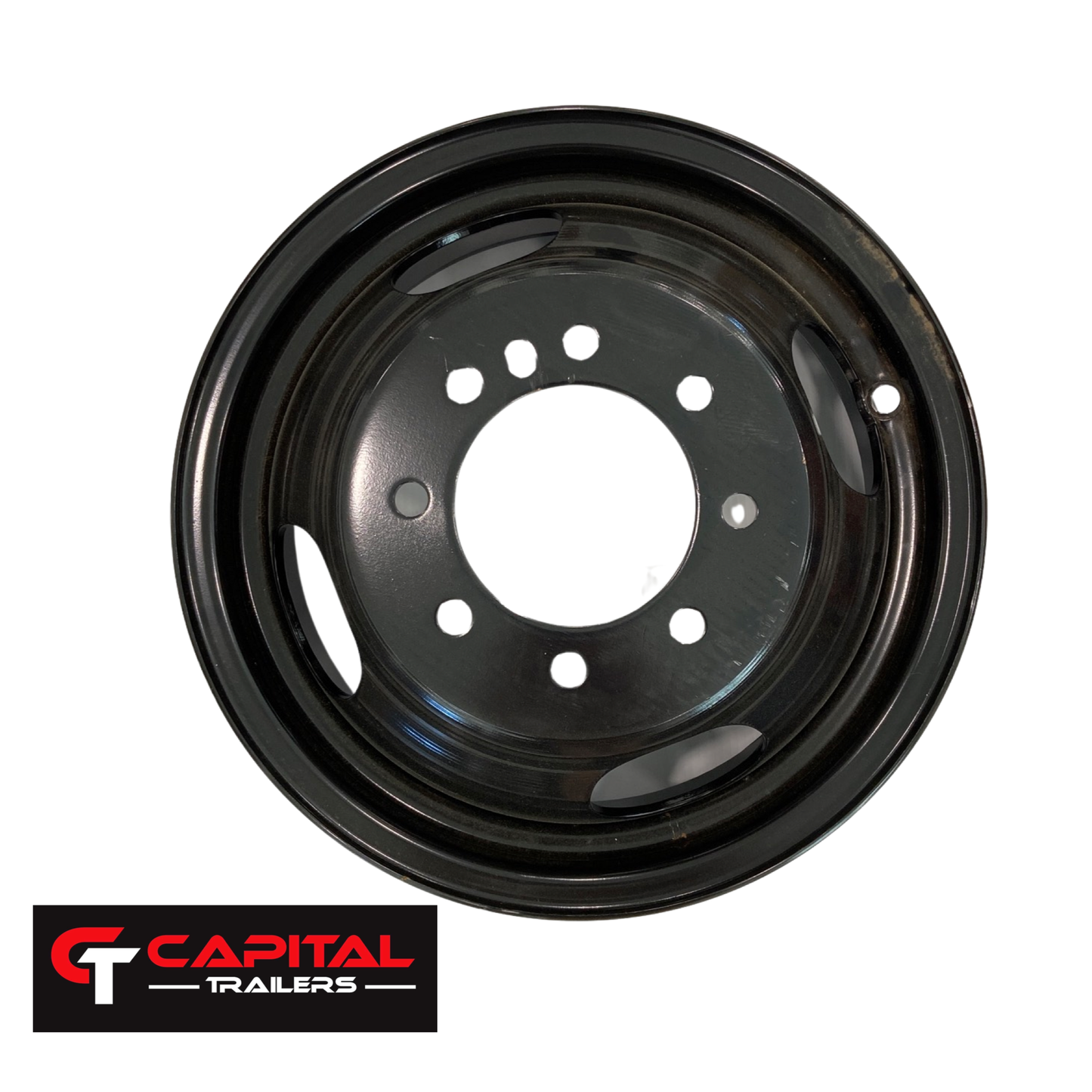 Wheel, 16" Black Dual Rim