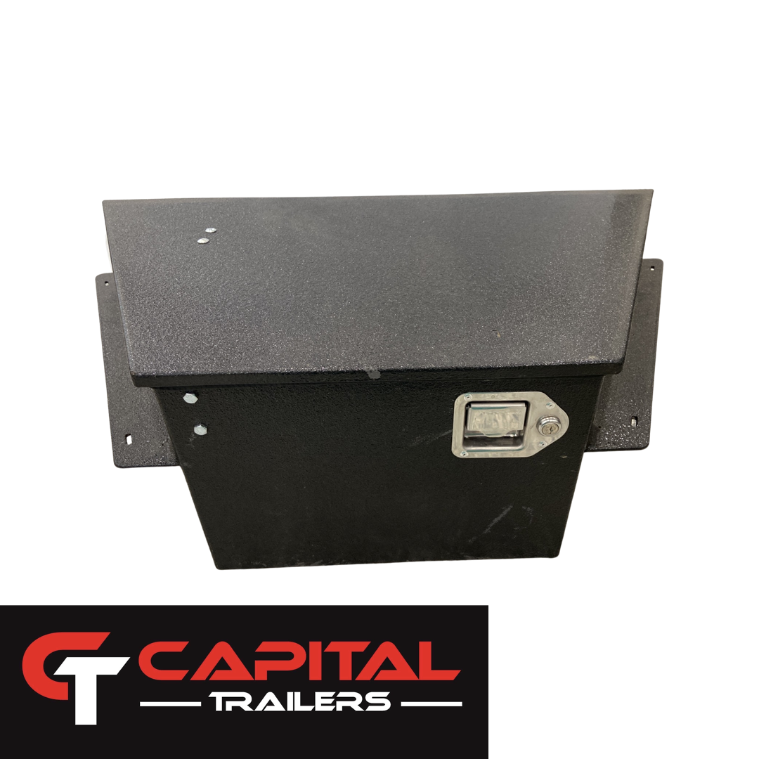 Tool Box, A- Frame Locking Toolbox (Black powder coat)