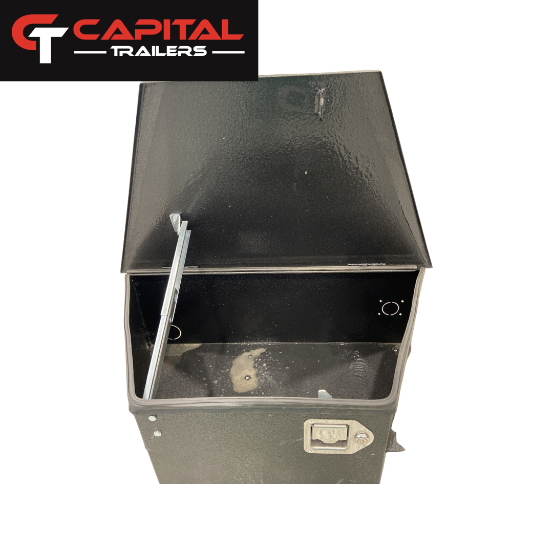 Tool Box, A- Frame Locking Toolbox (Black powder coat)