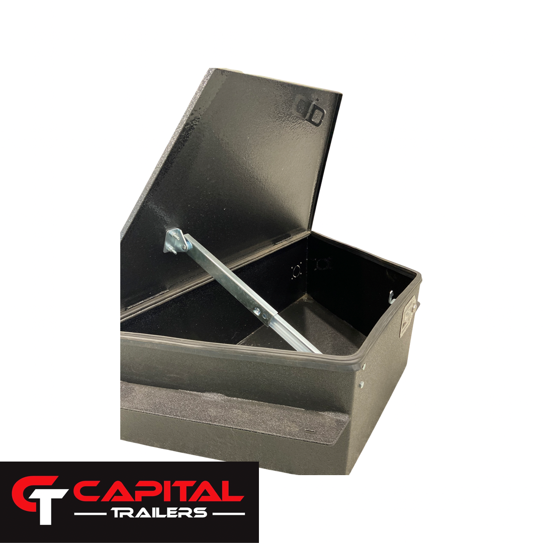 Tool Box, A- Frame Locking Toolbox (Black powder coat)