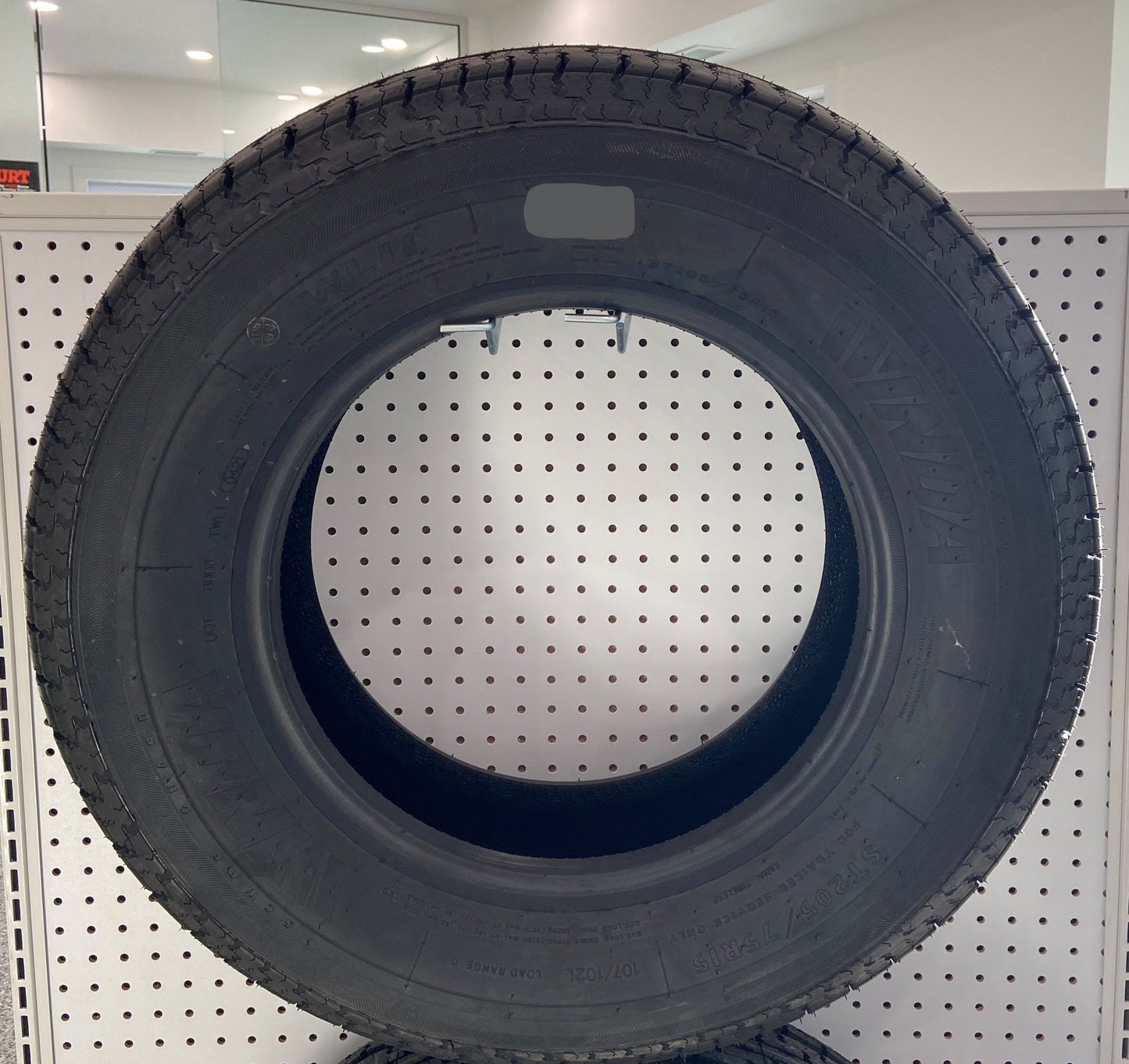 Tire/Wheel # ST205/75R15 8 PLY TIRE W/RIM w/Tire Fee $4