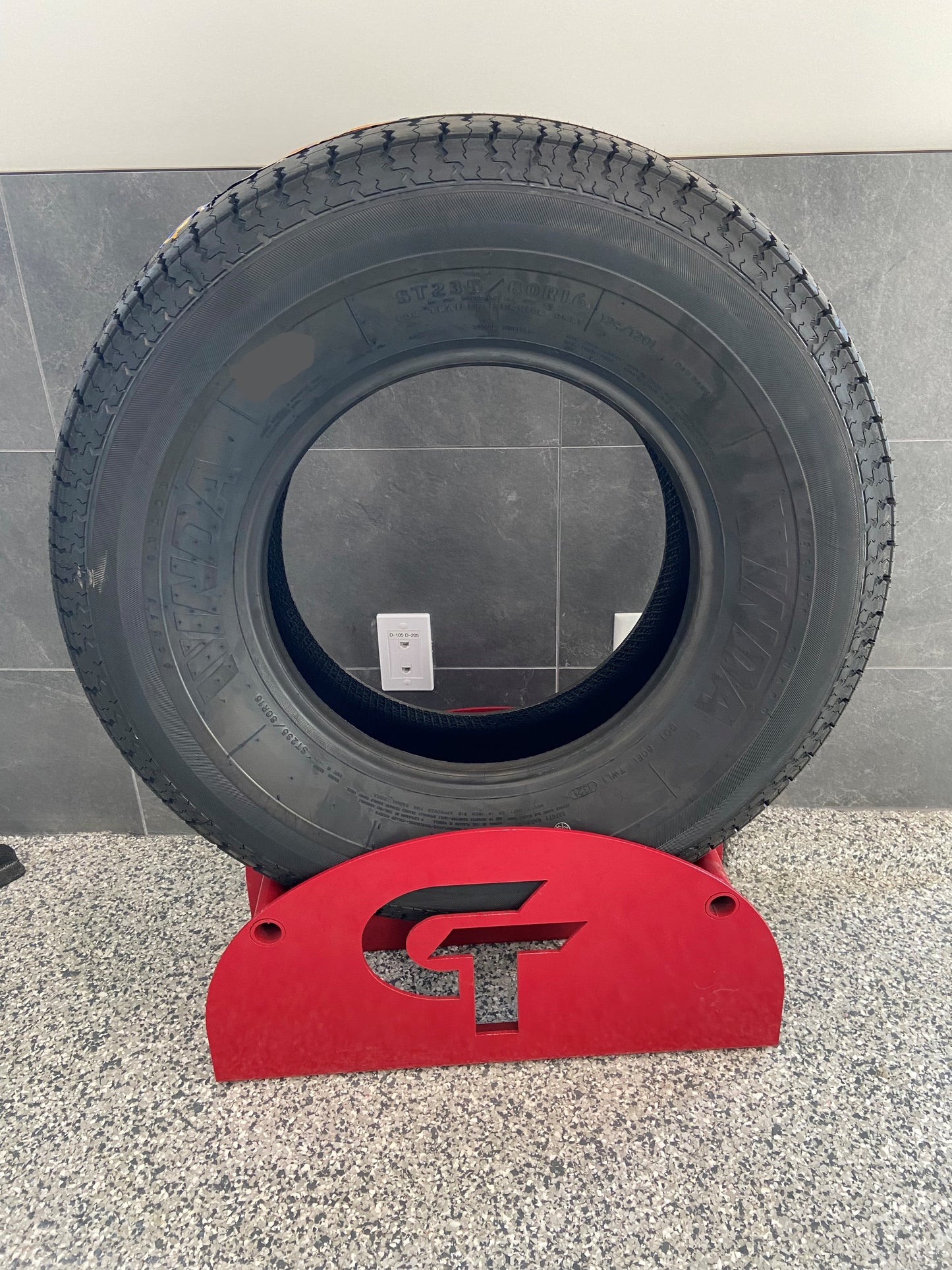 Tire/Wheel, ST235/80R16 10 PLY TIRE W/DUAL RIM w/Tire Fee $4