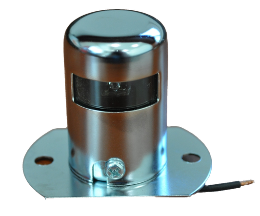 Light, License Light Armored Steel Surface Mount, Single Wire Self-Grounding #LP-21CB