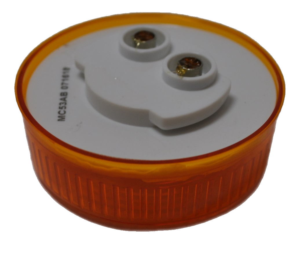 Light, 2.5” Round Amber Marker/Clearance LED Light (3 diode) #MCL-57AB