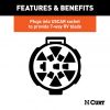 Plug, Replacement OE 7-Way RV Blade Socket (Plugs Into Uscar)#55415