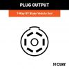 Plug, Replacement OE 7-Way RV Blade Socket (Plugs Into Uscar)#55415