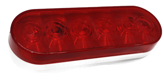 Light, 6” Oval Stop/Turn/Tail LED (6 diode) #STL-12RB