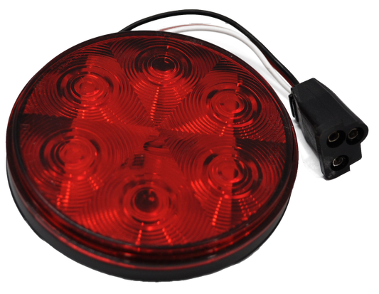 Light, 4” Round Red Stop/Turn/Tail LED Light (7 Diodes)#STL-13RB