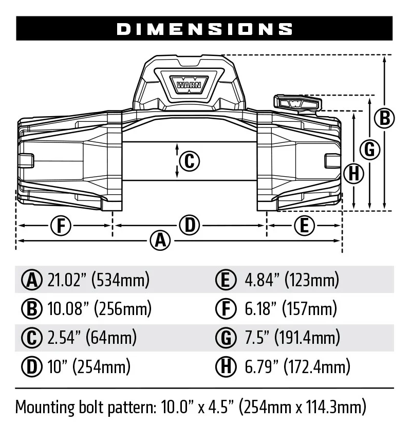 Winch, Vr Evo Series Warn Winch (12V ) #103254