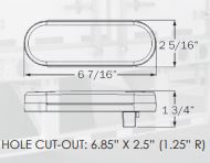 Light, 6” Oval Red Stop/Turn/Tail LED Light (10 Diode)#STL-72RB