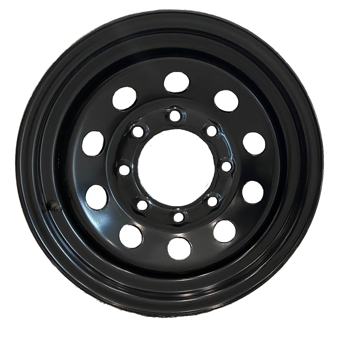 Wheel, 16" Steel Modular Black 8 Hole Rim 8 On 6.5 #SMB16X8R