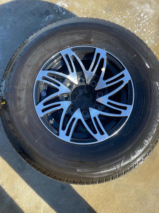 235/80/R16 W/ RIM W/TIRE FEE 5$