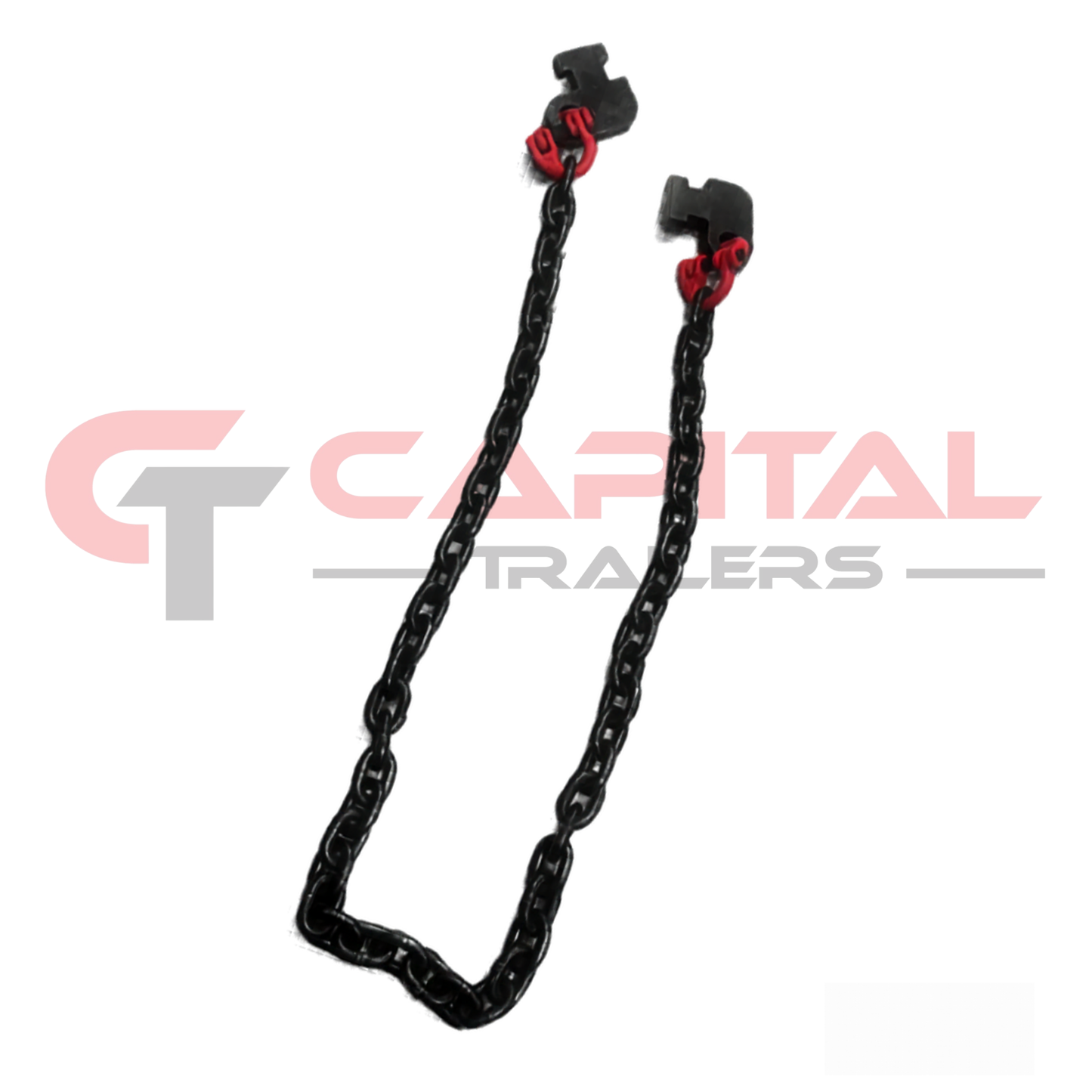 Chain with SEA-CAN hook setup to winch onto trailer