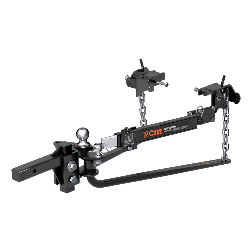 Round Bar Weight Distribution Hitch with Lubrication, Sway Control (10-14K) #17063