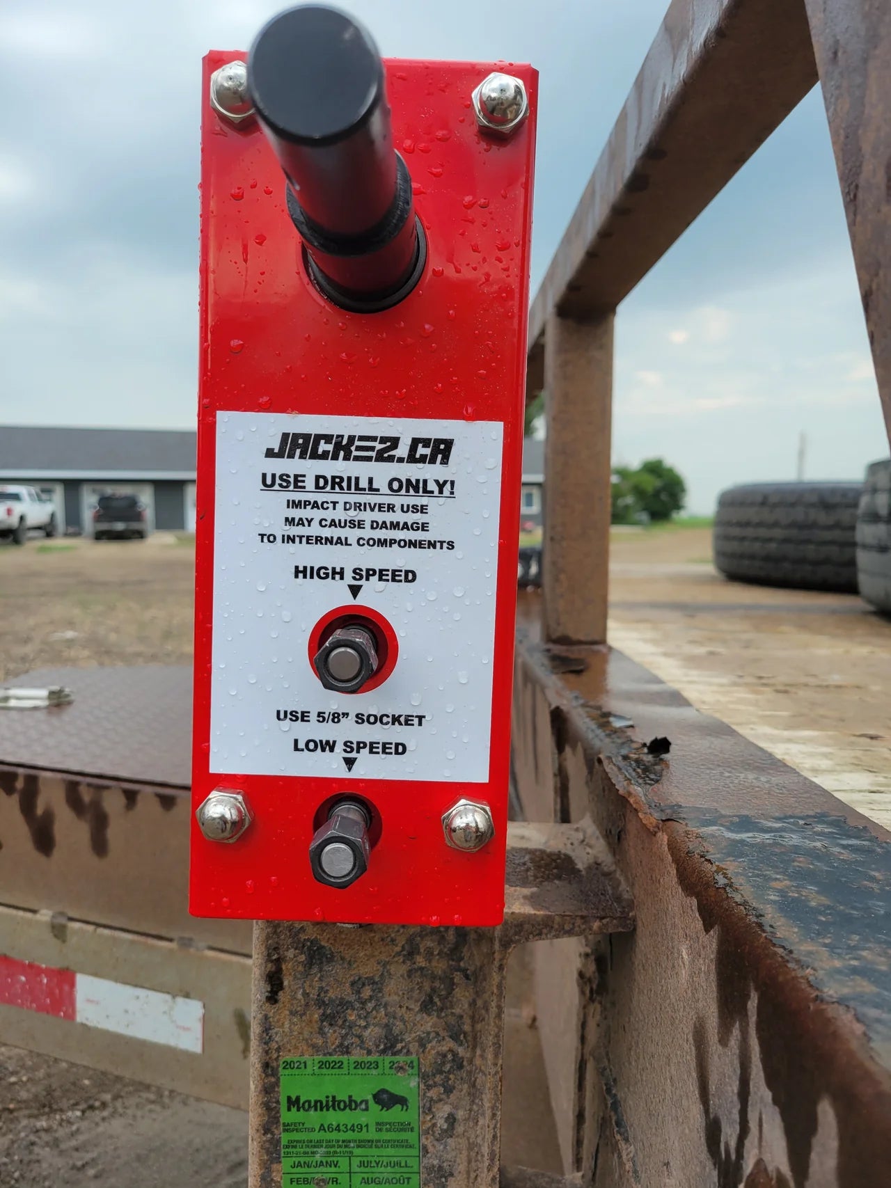 Jackez Trailer Jack Drill Adapter, Two Speed