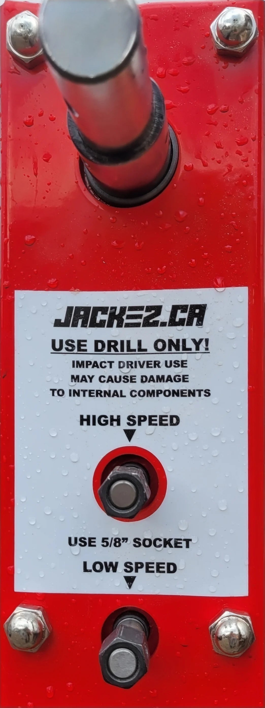 Jackez Trailer Jack Drill Adapter, Two Speed